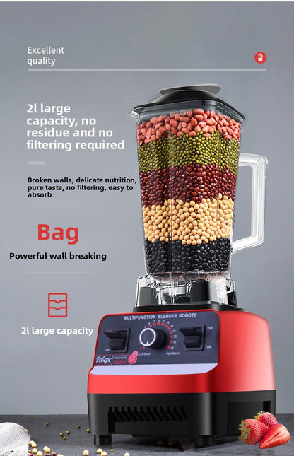 Blender Multi-Functional Food Processor Household Kitchen Grinder Baby Food Soy Milk Maker Large Capacity Fruit and Vegetable Juicer Cross-Border