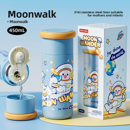 JEKO Multi-Drink Insulated Cup 316 Stainless Steel Food Grade Children Students Men Women High Appearance Cartoon Water Bottle