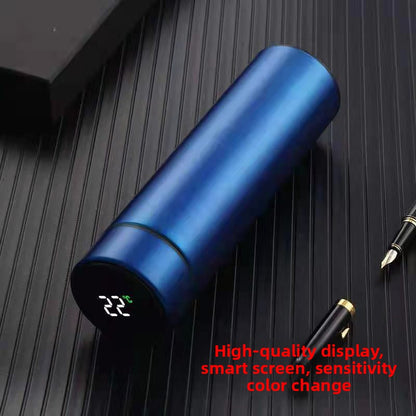 Smart Insulated Cup Stainless Steel 304 Temperature Display Cup Gift Custom Water Cup Frosted Business Straight Cup Wholesale