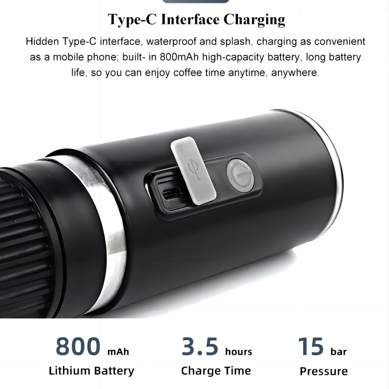 Shopkeeper's Recommendation Portable Fully Automatic Espresso Capsule Coffee Machine Compatible with Large and Small Capsules and Coffee Powder