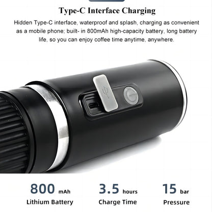 Shopkeeper's Recommendation Portable Fully Automatic Espresso Capsule Coffee Machine Compatible with Large and Small Capsules and Coffee Powder