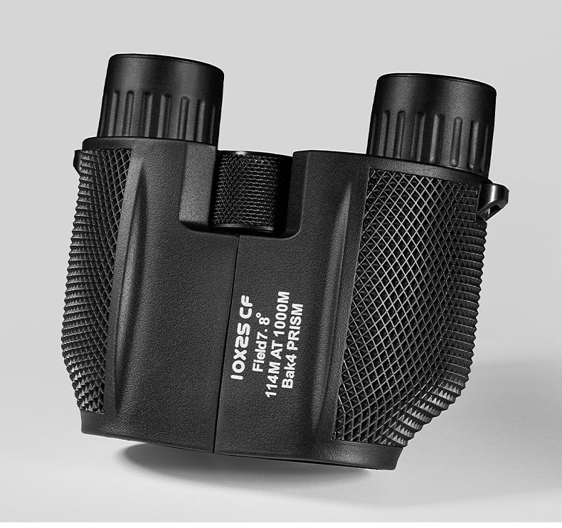 Manufacturer Wholesale Foldable 10X25 Small Paul Travel Outdoor Supplies Mini HD High Magnification Binoculars