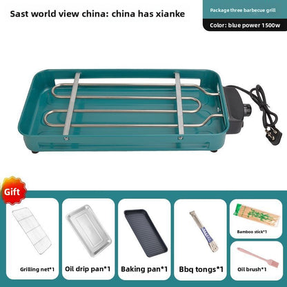 High Power 1500W Multifunctional Electric Grill Smokeless BBQ All-in-One Machine Master of Skewers and Grilling at Your Fingertips