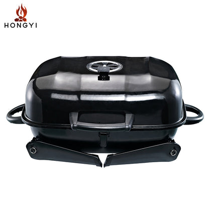 Portable Camping BBQ Grill Outdoor Charcoal Grill Home Small Stove Tea Brewing Set