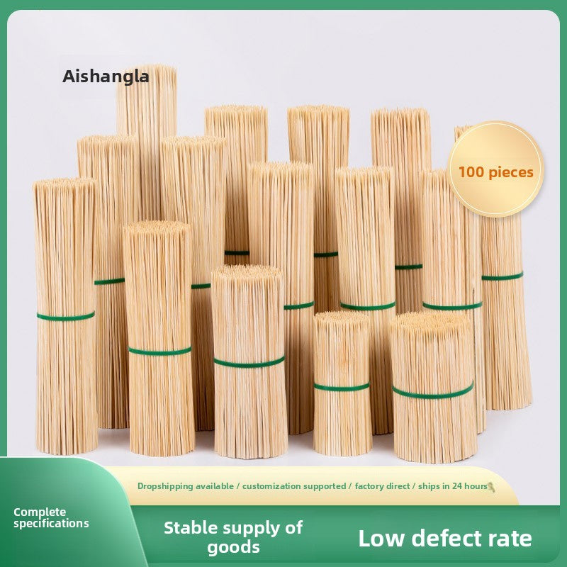 BBQ Bamboo Sticks Commercial Bobo Chicken Hot Pot Mutton Good Smell Stick Disposable Prod Snack Spicy Hot Pot Household Wholesale