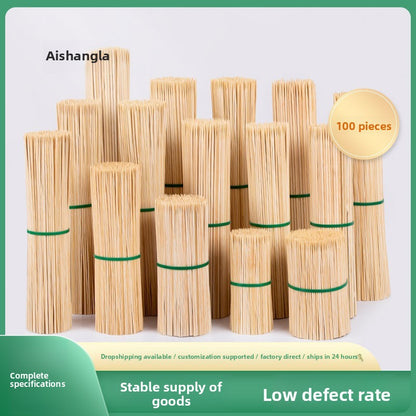 BBQ Bamboo Sticks Commercial Bobo Chicken Hot Pot Mutton Good Smell Stick Disposable Prod Snack Spicy Hot Pot Household Wholesale