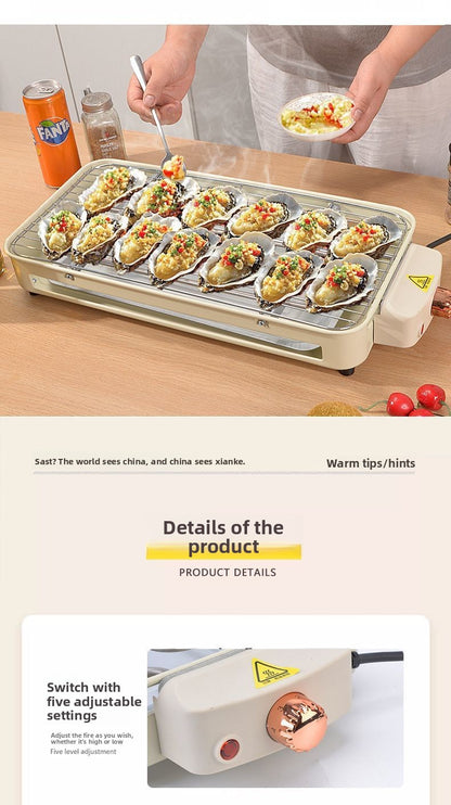 High Power 1500W Multifunctional Electric Grill Smokeless BBQ All-in-One Machine Master of Skewers and Grilling at Your Fingertips