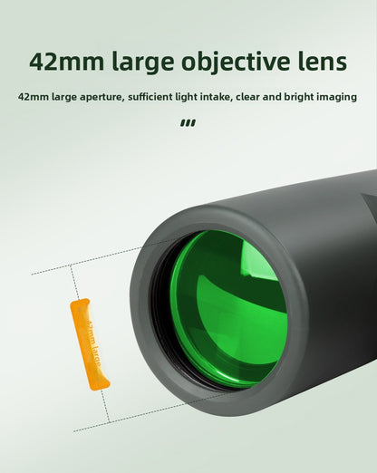 BIJIA10x42 Binoculars High Magnification HD Low Light Night Vision Nitrogen Filled Waterproof Concert Outdoor Binoculars