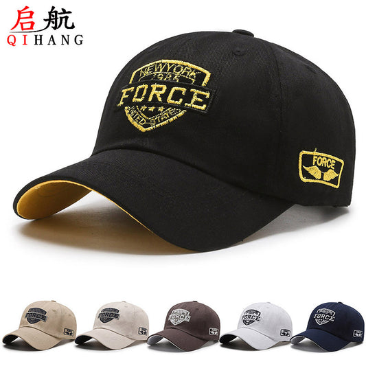 New Men's Baseball Cap Spring and Autumn Outdoor Fashion Sun Hat Casual Sports Fishing Cap Korean Style Duckbill Cap