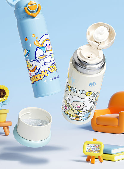 JEKO Multi-Drink Insulated Cup 316 Stainless Steel Food Grade Children Students Men Women High Appearance Cartoon Water Bottle