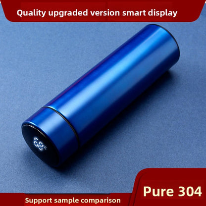 Smart Insulated Cup Stainless Steel 304 Temperature Display Cup Gift Custom Water Cup Frosted Business Straight Cup Wholesale