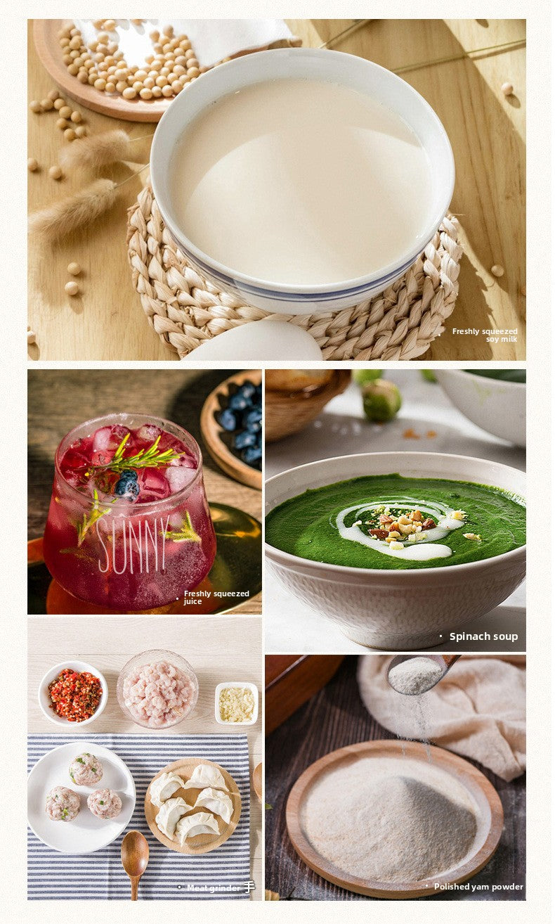 Blender Multi-Functional Food Processor Household Kitchen Grinder Baby Food Soy Milk Maker Large Capacity Fruit and Vegetable Juicer Cross-Border