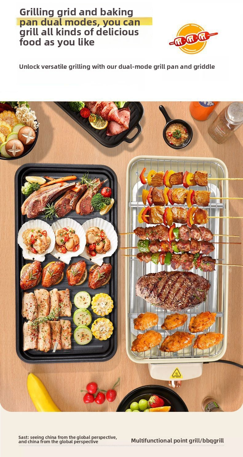 High Power 1500W Multifunctional Electric Grill Smokeless BBQ All-in-One Machine Master of Skewers and Grilling at Your Fingertips