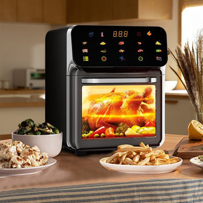 2025 New Model Air Fryer Large Capacity Touchscreen Visual Household Multifunctional Electric Oven Export Electric Fryer