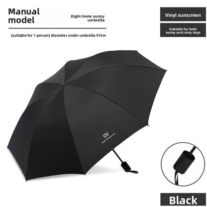 Automatic 24-Rib Umbrella Folding Umbrella High-End Feel Dual-Use Sunshade Sun Protection Umbrella Business Wholesale Custom Sun Umbrella