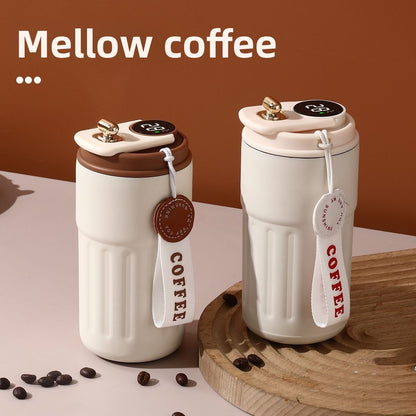 New Smart 316 Stainless Steel Coffee Cup High-Value Gift Insulated Cup Portable Cup Internet Celebrity Water Cup