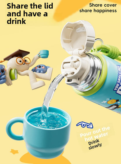 JEKO Multi-Drink Insulated Cup 316 Stainless Steel Food Grade Children Students Men Women High Appearance Cartoon Water Bottle