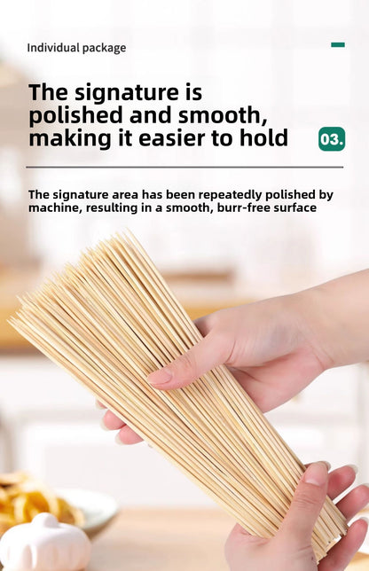 BBQ Bamboo Sticks Commercial Bobo Chicken Hot Pot Mutton Good Smell Stick Disposable Prod Snack Spicy Hot Pot Household Wholesale