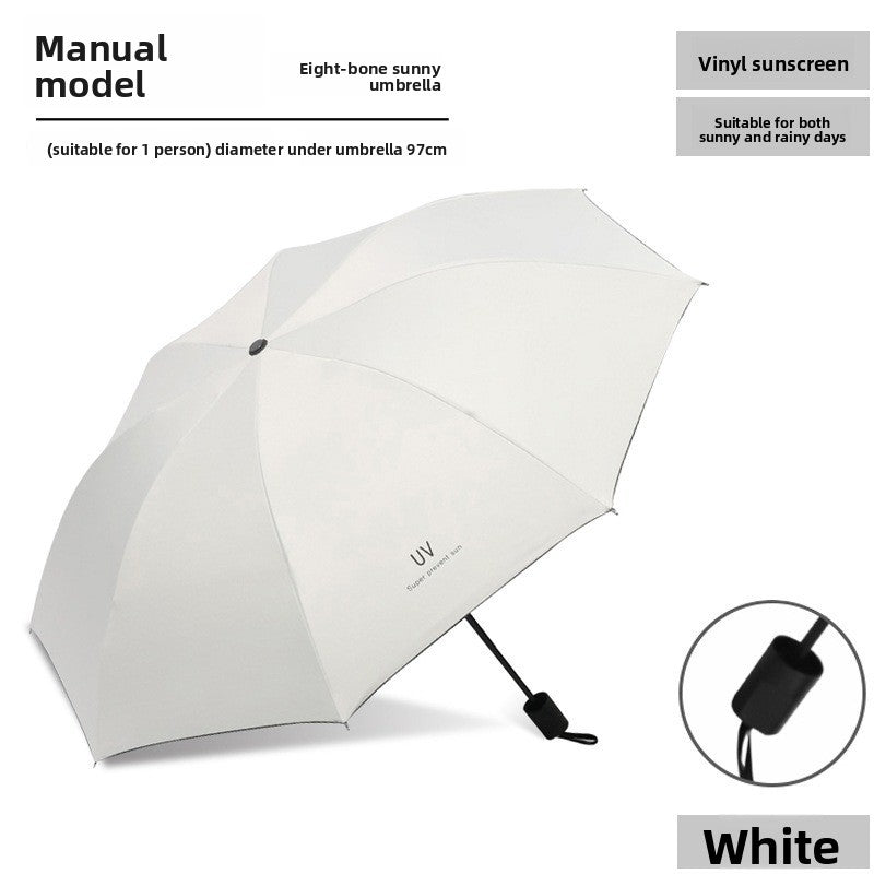Automatic 24-Rib Umbrella Folding Umbrella High-End Feel Dual-Use Sunshade Sun Protection Umbrella Business Wholesale Custom Sun Umbrella
