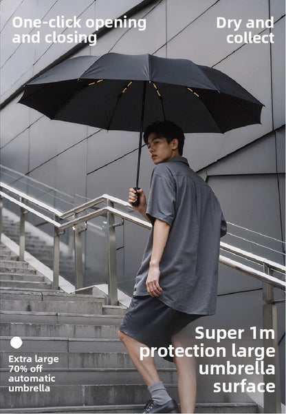 Automatic 24-Rib Umbrella Folding Umbrella High-End Feel Dual-Use Sunshade Sun Protection Umbrella Business Wholesale Custom Sun Umbrella