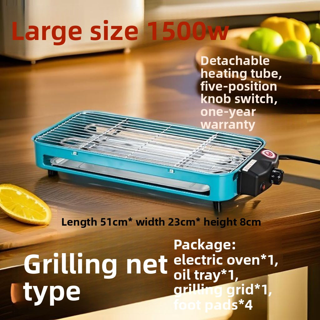 High Power 1500W Multifunctional Electric Grill Smokeless BBQ All-in-One Machine Master of Skewers and Grilling at Your Fingertips