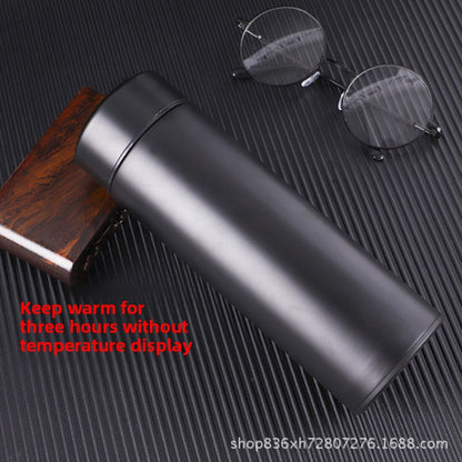 Smart Insulated Cup Stainless Steel 304 Temperature Display Cup Gift Custom Water Cup Frosted Business Straight Cup Wholesale