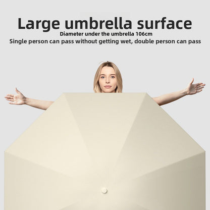 Automatic 24-Rib Umbrella Folding Umbrella High-End Feel Dual-Use Sunshade Sun Protection Umbrella Business Wholesale Custom Sun Umbrella