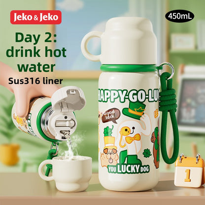JEKO Multi-Drink Insulated Cup 316 Stainless Steel Food Grade Children Students Men Women High Appearance Cartoon Water Bottle