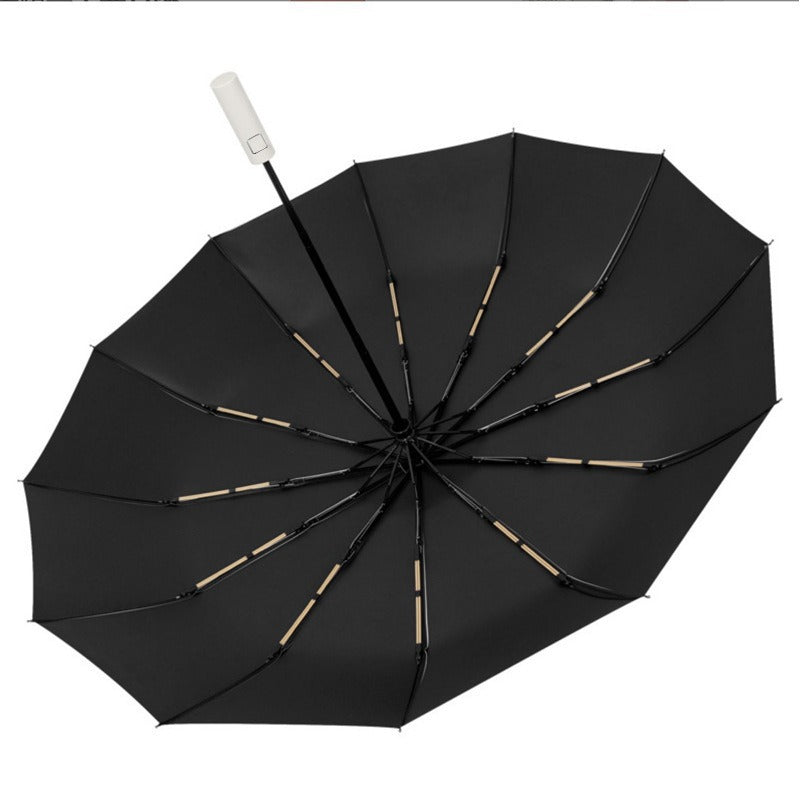 Automatic 24-Rib Umbrella Folding Umbrella High-End Feel Dual-Use Sunshade Sun Protection Umbrella Business Wholesale Custom Sun Umbrella