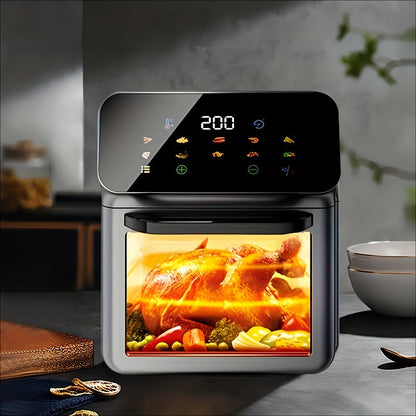 2025 New Model Air Fryer Large Capacity Touchscreen Visual Household Multifunctional Electric Oven Export Electric Fryer