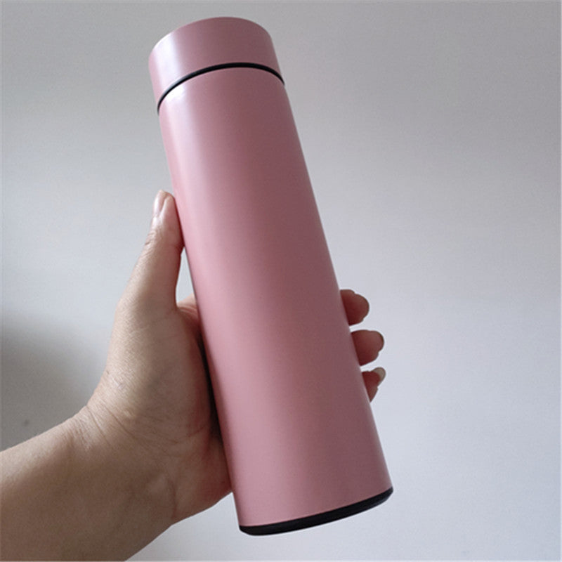 Smart Insulated Cup Stainless Steel 304 Temperature Display Cup Gift Custom Water Cup Frosted Business Straight Cup Wholesale