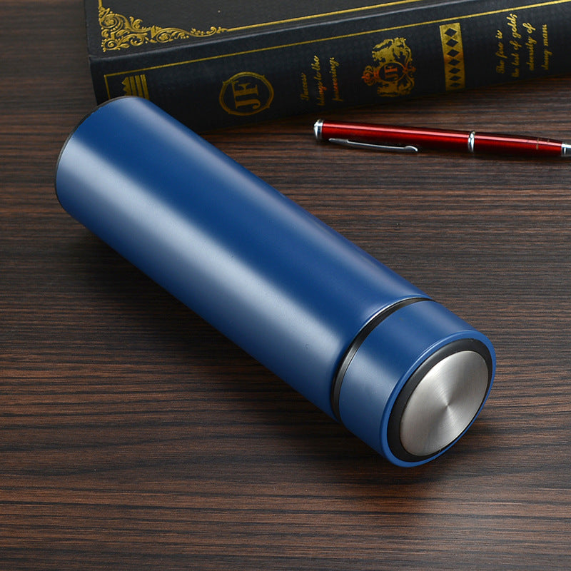 Smart Insulated Cup Stainless Steel 304 Temperature Display Cup Gift Custom Water Cup Frosted Business Straight Cup Wholesale