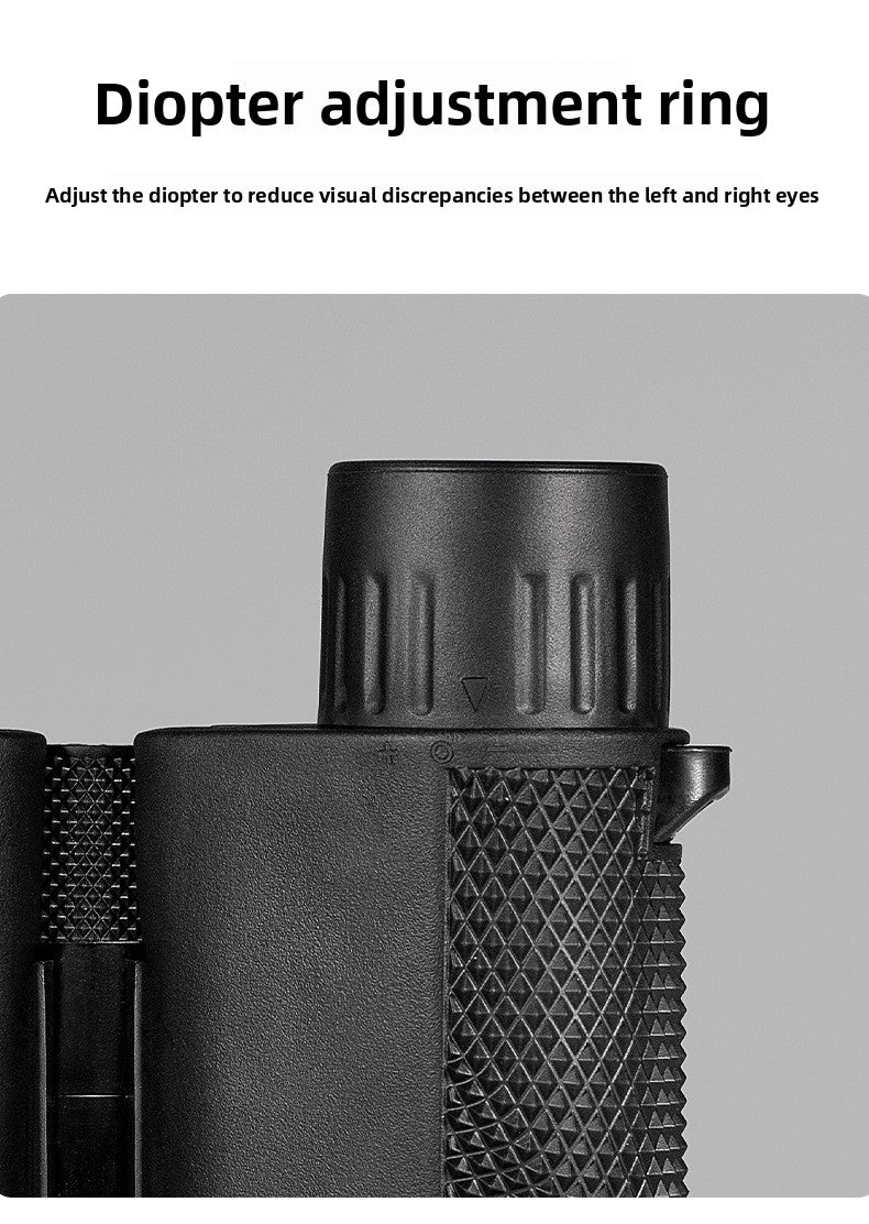 Manufacturer Wholesale Foldable 10X25 Small Paul Travel Outdoor Supplies Mini HD High Magnification Binoculars