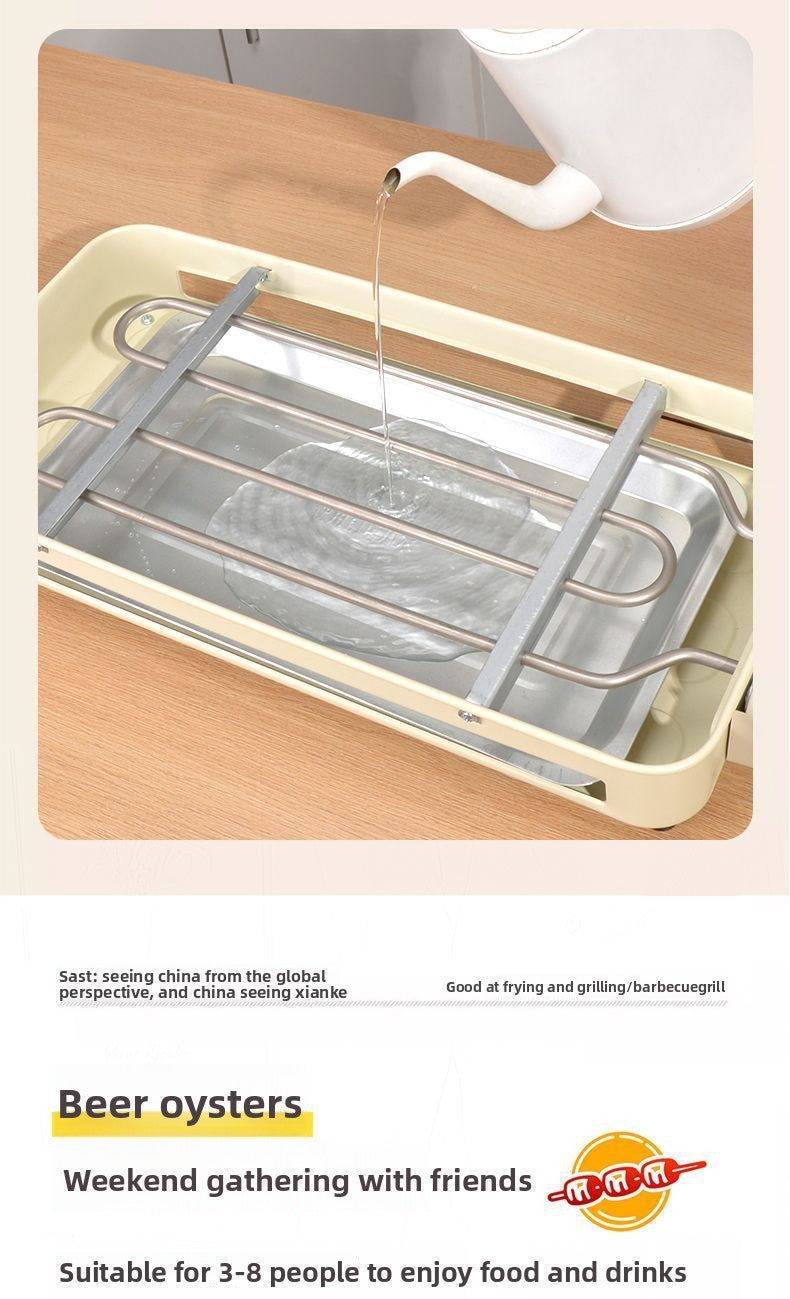 High Power 1500W Multifunctional Electric Grill Smokeless BBQ All-in-One Machine Master of Skewers and Grilling at Your Fingertips